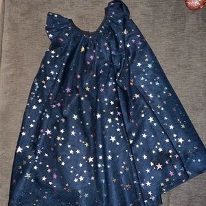 Toddler girls navy dress with stars